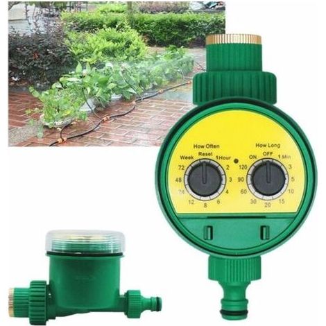 Programmateur d\'Arrosage Automatique Numrique Multifonctionnel Minuterie avec Contrleur d\'Arrosage Numrique d\'Affichage pour Le Jardin Pelouse (1/5)