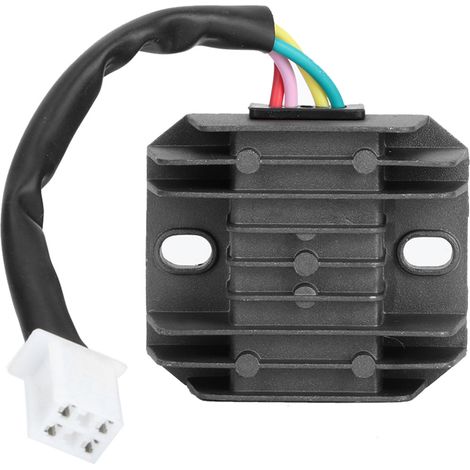 Le redresseur de régulateur de tension de moto de 12V 4 fils convient pour le Buggy de VTT de quad de PIT de 150cc 250cc Redresseur de moto Régulateur de tension Redresseur de tension R.