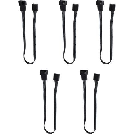 5 pezzi Cavo di prolunga per ventola con connettore PWM a 4 pin, cavo di prolunga per ventola del case del computer.