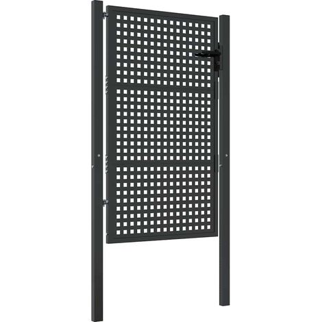 Maison Exclusive - Gartentor Anthrazit 100x150 cm Stahl