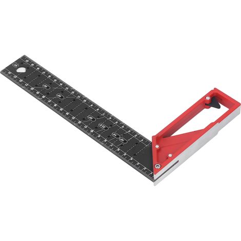 Équerre de menuisier multi-angles professionnelle en alliage d'aluminium en forme de L, 25 cm / 9,8 pouces (1/5)