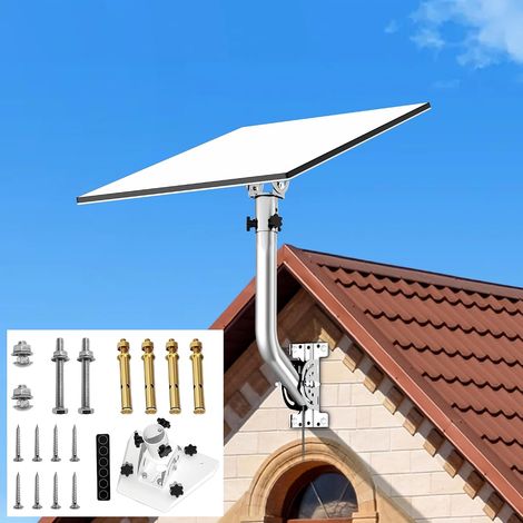 Support mural standard pour Starlink de troisième génération, réglable à 360 degrés, kit d'installation pour Internet par satellite Starlink, compatible avec l'antenne standard Gen3 (V3) de Starlink (1/5)