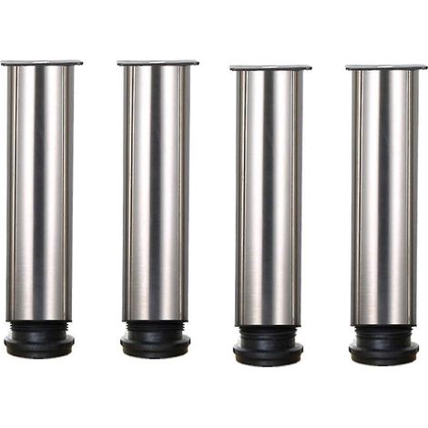4 Pieds Rglables - Hauteur 200 Mm, Pieds De Meuble Pais, Hauteur Rglable 0-15 Mm, Pieds De Table, Pieds De Meuble, Acier Inoxydable Bross - Vis En (1/5)