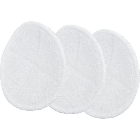 3 Pièces Tête de Serpillière Microfibre Réutilisable pour Bissell 2124/2039/2037/2039A - Accessoires Lavables Blancs (1/5)