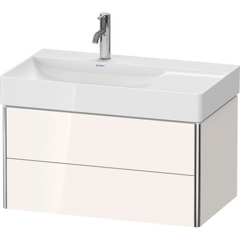 Duravit XSquare Meuble sous-lavabo suspendu, 2 tiroirs, vasque à