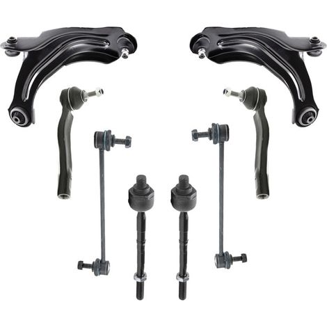 KIT BRACCIO OSCILLANTE 8 PEZZI COMPATIBILE CON RENAULT CLIO IV (BH) 1.5 dCi (BHM6) / Kit Sospensione Completo OE/OEM / Bracci Oscillanti + Testine Sterzo / Sostituzione Diretta OEM
