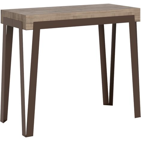 Consolle allungabile 90x40/196 cm Rio Small Premium telaio Ruggine Colori Itamoby: Quercia Natura (1/4)