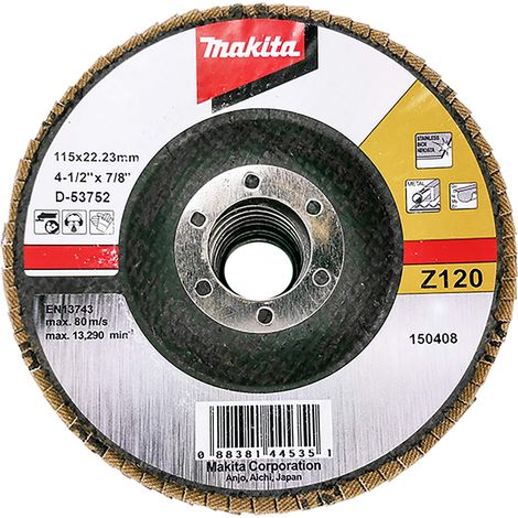 MAKITA D-53752 Zirkonia-Fächerscheibe 115mm G120