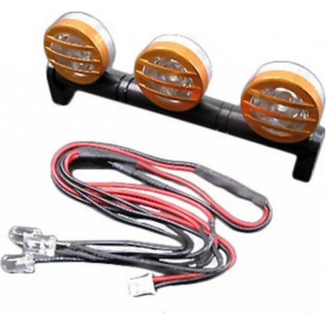 AMEWI Dachscheinwerfer Metall 3er Set inkl. LED