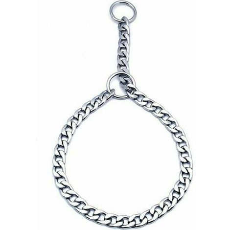 SHINING HOUSE Hundehalsband aus massivem Eisen mit Metallkette, verstellbares Trainingshalsband für große Hunde, Haustier, S (1/4)