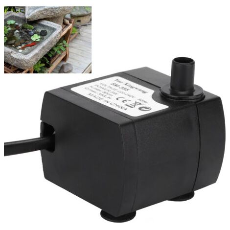Petite pompe submersible, silencieuse et durable, pompe de fontaine pour poissons, pompe submersible 5W (prise UE 220V) (1/5)