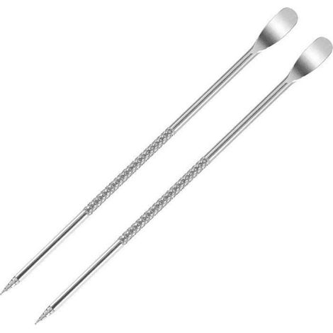 Stylo À Pochoir Café - Acier Inoxydable 304 - Pour Latte Art Et Décoration - Lot De 2 (1/5)
