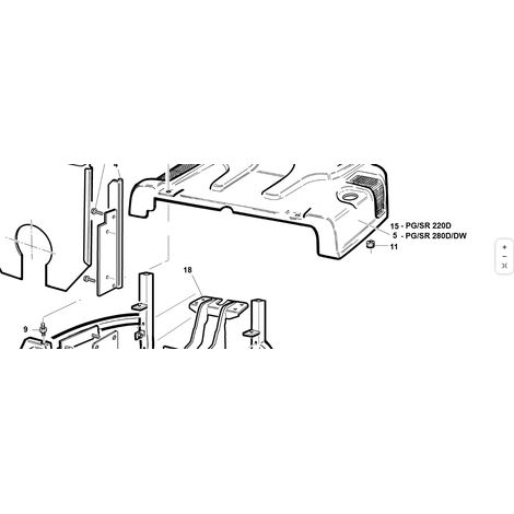 COFANO MOTORE PREMONTATO PG 220/230 ORIGINALE KUBOTA GIANNI FERRARI 95417111000