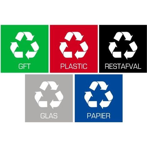 Plafor - Set di adesivi per bidoni da 5 pz.