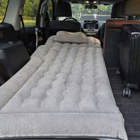 Aufblasbares Autobett für SUVs und Geländewagen, 2-in-1-Reisebett, exklusiv aus Übersee, grau (1/5)