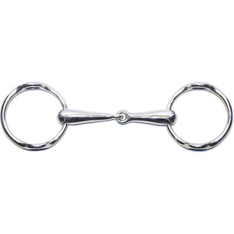 13,5 cm: Filetto in acciaio inox vuoto elevatore con imboccatura spessore 21 mm