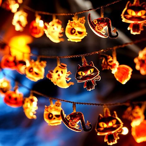 Guirlande Lumineuse Halloween 3M 20 LEDs USB Décoration Intérieure Maison Fête (1/4)