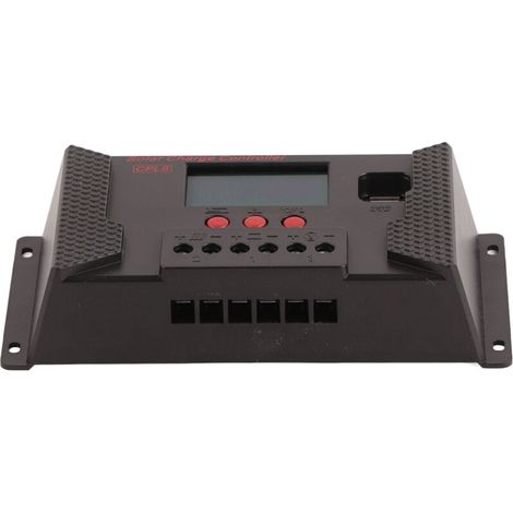 Contrôleur solaire PWM 12V/24V à adaptation automatique, écran LCD, port USB, régulateur solaire 40A (1/5)