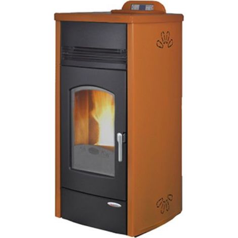 Stufa a pellet idro Laminox Greta 18 kw  Idro ventilata  Bianco (1/4)
