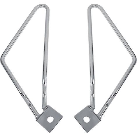 2 supports de sacoches de moto argentés pour XL883/1200 HD1450/1584