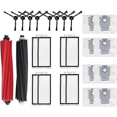 Pour Roborock Q5 Max+/Q5 DuoRoller+ Brosses principale/latérale filtre HEPA sac poussière et Pièces détachées (1/5)