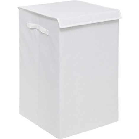 Panier à Linge Avec Séparateur "Colors" 74L Blanc (1/5)