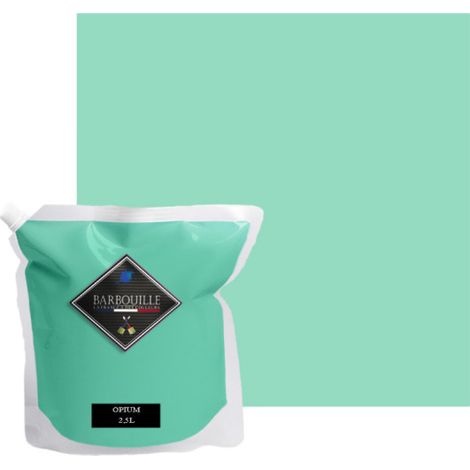 Peinture acrylique velours murs et plafonds 2,5L Vert Menthe Opium