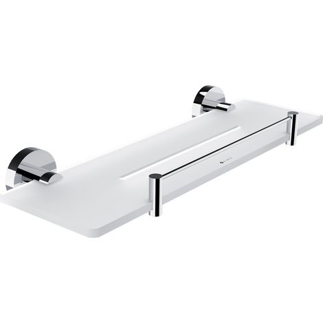 Nimco Unix étagère de salle de bain avec cadre, chrome, 40 cm UN X440-X-26 (1/2)