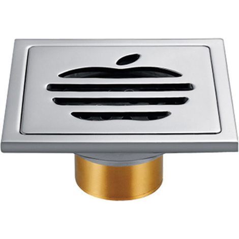 Stainless Steel Shower Drain with Strainer Filter Square Shower Drain Anti-Odor Floor Drain for Bathrooms (1/5)
