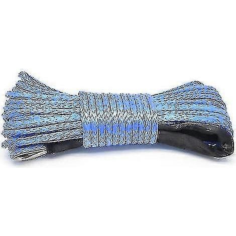 Corde de treuil, câble en nylon, corde de remorquage, corde d'entretien pour lavage de voiture (1 pièce, bleue) (1/5)