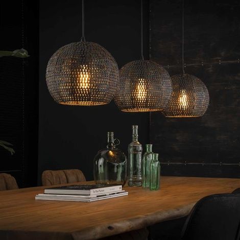 Retro Ceiling Light Charlie 3L Round (1/4)