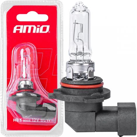 Bombilla halógena HB3 9005 12V 60W 1 unidad blíster amio-03366 (1/5)