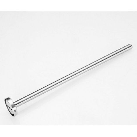 1pc Silver 40cm Brushed Stainless Steel Wall Mounted Towel Rack, Single Bathroom Towel Holder (1/4)