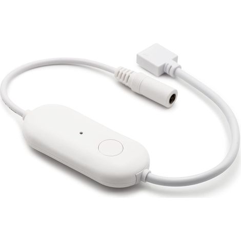 Contrôleur Wi-Fi pour ruban LED, Multicouleurs (RGB) + Changement de blancs (CCT) + Télécommande (IR), Compatible smartphones iOS et Android + Assistants vocaux