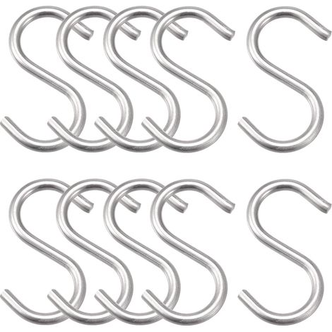 16 pièces. S Haken 1,97" long Edelstahl Aufhänger pour objets suspendus dans la cuisine (1/5)