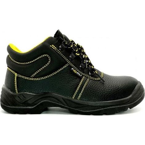 FORLI bota s3 for.chicago negro num. 36 par , Bota de seguridad S3 modelo Chicago Forli Fabricada en piel grabada negra Puntera metálica Plantilla antiperforación en ac (1/3)