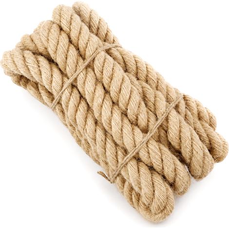 Corde de chanvre - 30 mm - 5 m - Corde en jute naturelle (1/5)