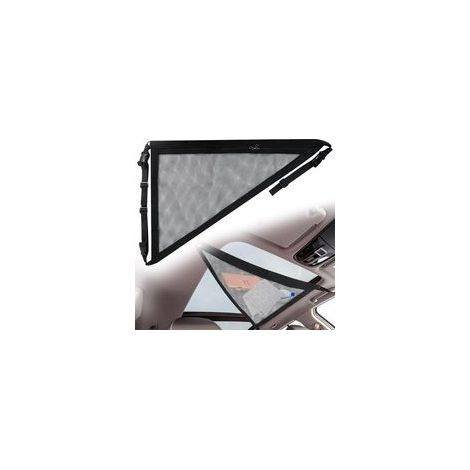 Filet Rangement Voiture Toit, Universel Filet de Rangement pour Toit Voiture Organiseur Sac Triangle Filet de Rangement pour Voiture Van SUV Filet Coffre Voiture, Noir, 70x50cm (1/5)