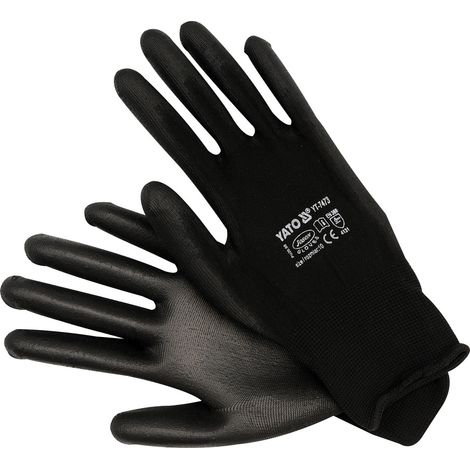 Schwarze Nylon-Arbeitshandschuhe YT-7473 yato (1/4)