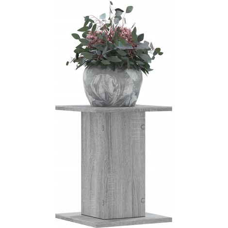 Plant Stands 2 pcs Grey Sonoma 30x30x40 cm Engineered Wood vidaXL
