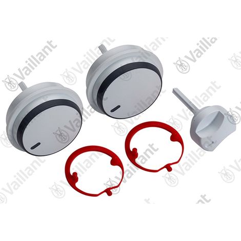 VAILLANT Botón, blanco, juego de 3 piezas VC 126+196+246+306/3-5 (R3,5) u.w. Vaillant-Nr. , 0020037662
