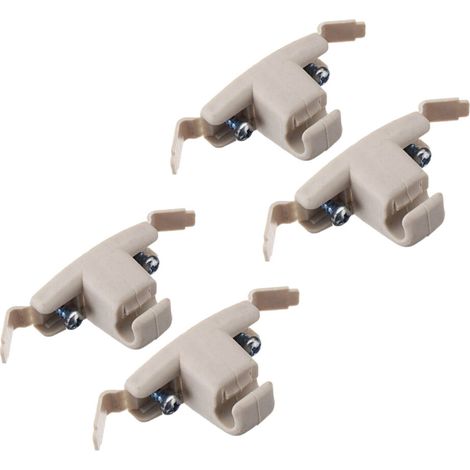 4 clips de sujeción para parasol color beige 51168243575 para BMW Serie 3 E46 325 M3 (1/2)