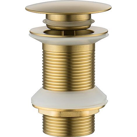 Bouchons d'évier de salle de bain pour lavabo, bouchon de vidange en laiton doré brossé, pour lavabo de salle de bain, joints de lavabo (1/5)