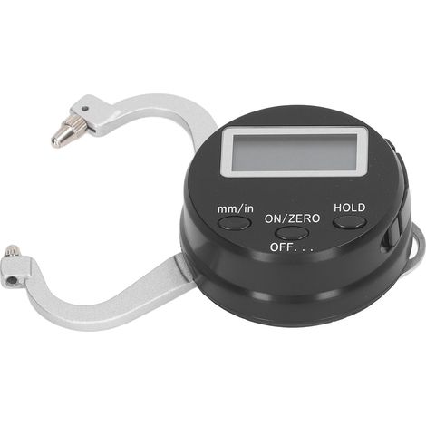 Digitales Dickenmessgerät für Metall, 0–25 mm, mit doppelt gebogenem Messarm (1/5)