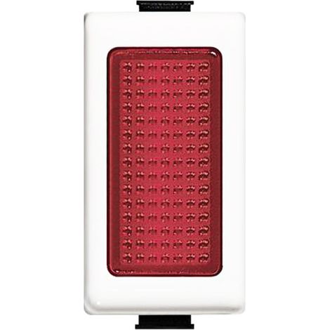 Modulo portalampada in vetro rosso Bticino Matix AM5060R