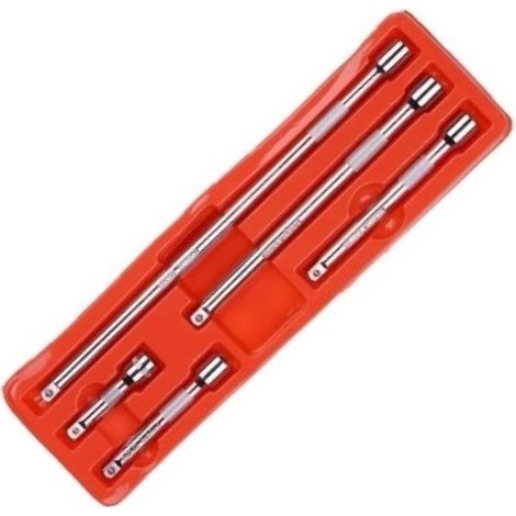 JUEGO DE 5 ALARGADERAS DE 1/4" CROMO VANADIO (1/2)