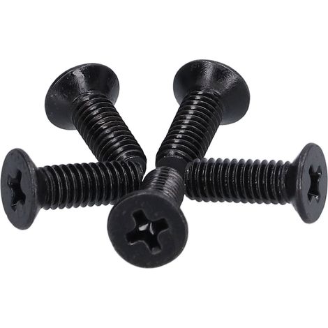 Vis de métal M4x12 tête fraisée cruciforme, lot de 50 pièces, inox A2-70, visserie de fixation pour réparation et entretien. (1/5)