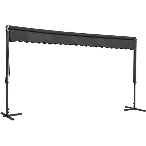 Maison Exclusive - Tenda Parasole con Piedistallo 500x300 cm Antracite
