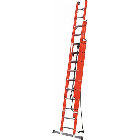 Elektrikerleiter 12x3 Gitterstäbe - Erreichbare Höhe 8.32m - SCAV060N/12