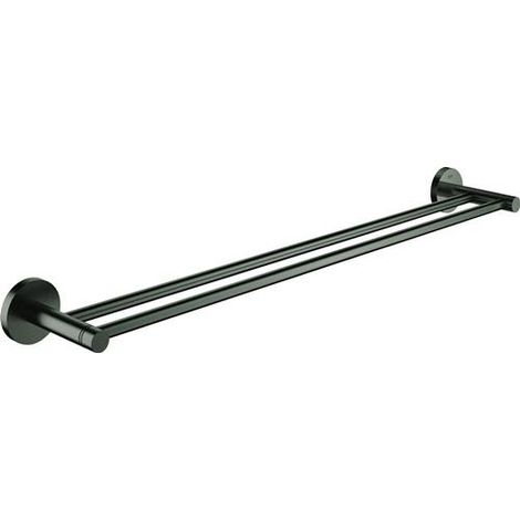 GROHE 40802AL1 Doppel-Badetuchhalter Essentials 408021 654mm hard graphite gebürstet